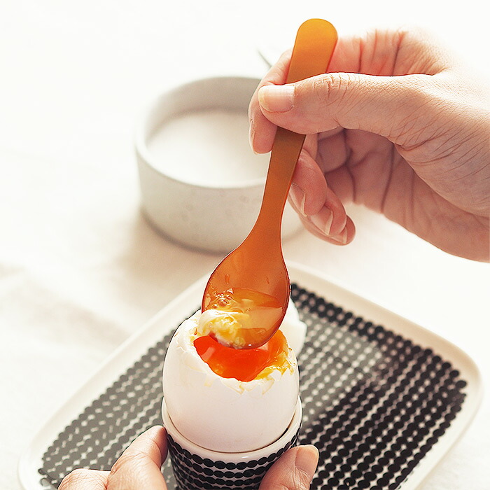 ハイムゾーネ　エッグスプーン　コニャック　/　Heim　Sohne