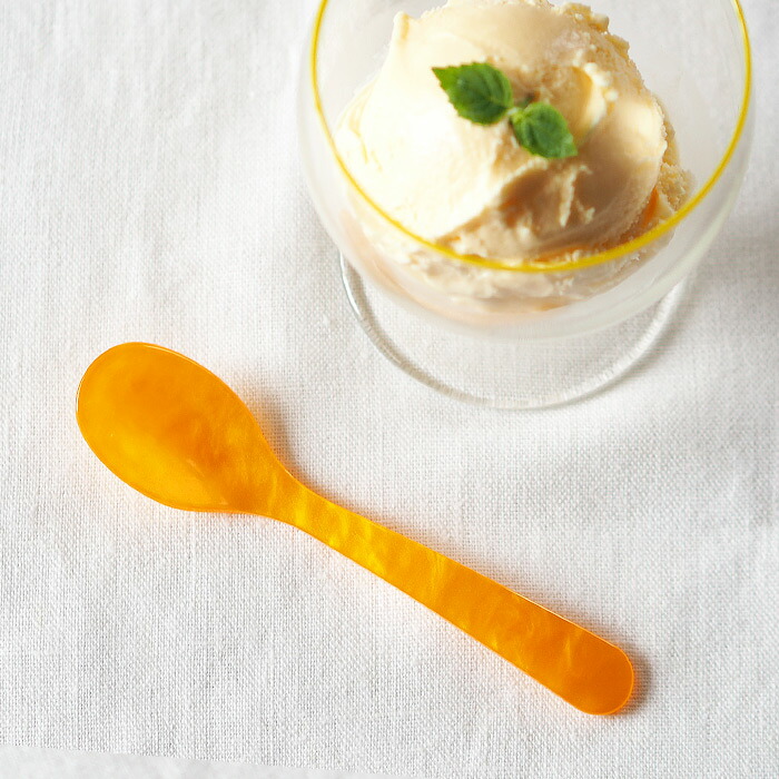 ハイムゾーネ　エッグスプーン　オレンジ　/　Heim　Sohne