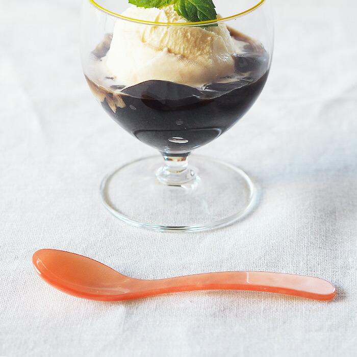 ハイムゾーネ　エッグスプーン　アプリコット　/　Heim　Sohne