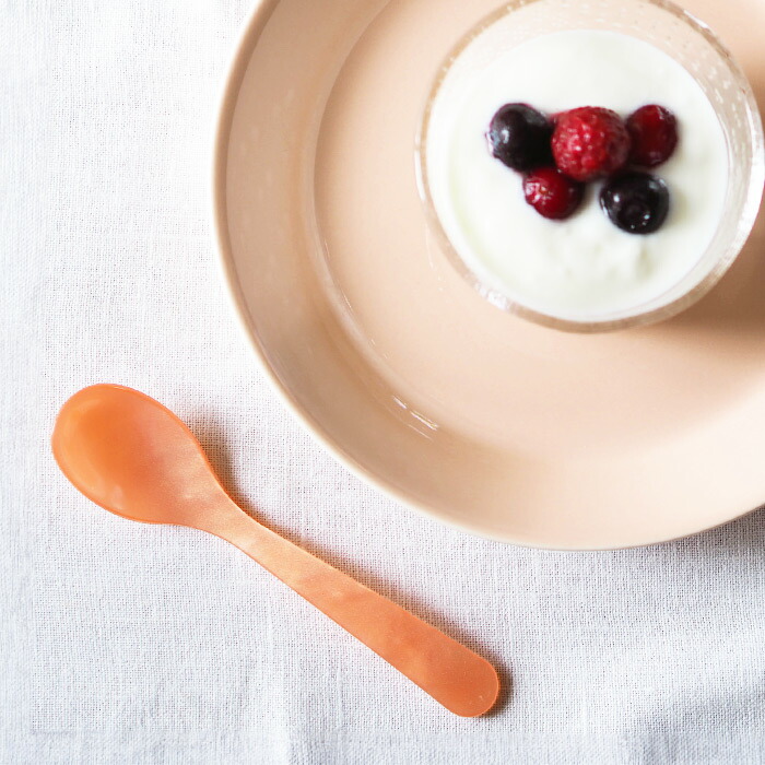 ハイムゾーネ　エッグスプーン　アプリコット　/　Heim　Sohne