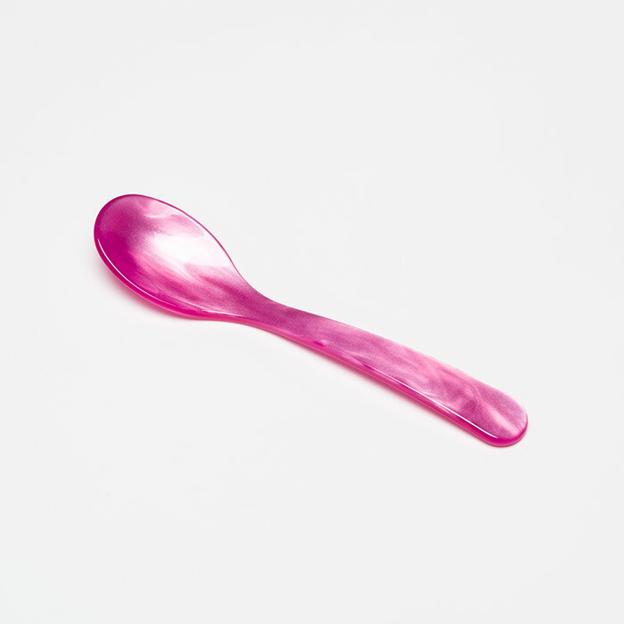 ハイムゾーネ　エッグスプーン　ピンク　/　Heim　Sohne