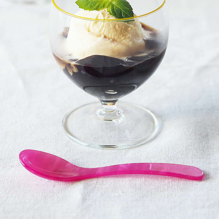 ハイムゾーネ　エッグスプーン　ピンク　/　Heim　Sohne