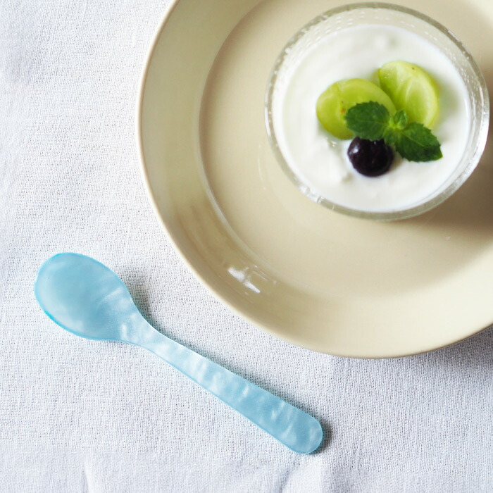 ハイムゾーネ　エッグスプーン　アクア　/　Heim　Sohne