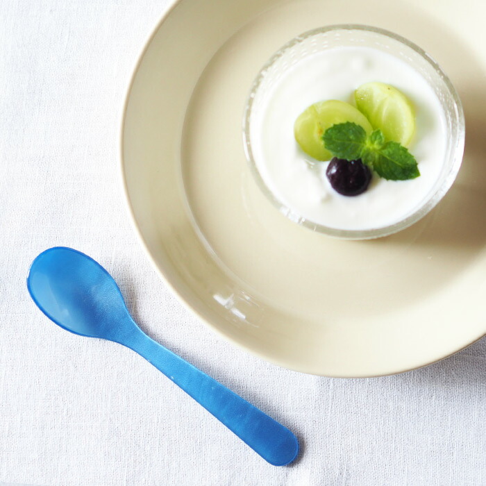 ハイムゾーネ　エッグスプーン　ブルー　/　Heim　Sohne