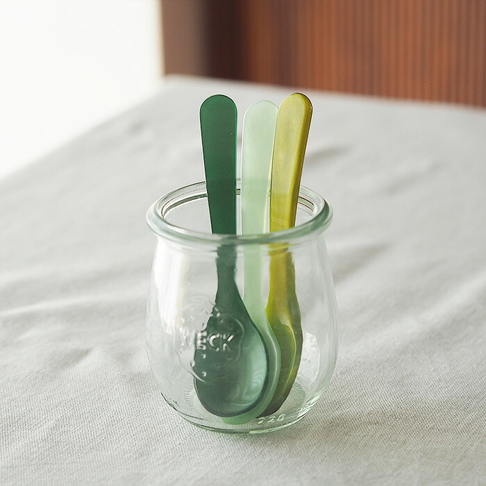 ハイムゾーネ　エッグスプーン　オリーブ　/　Heim　Sohne