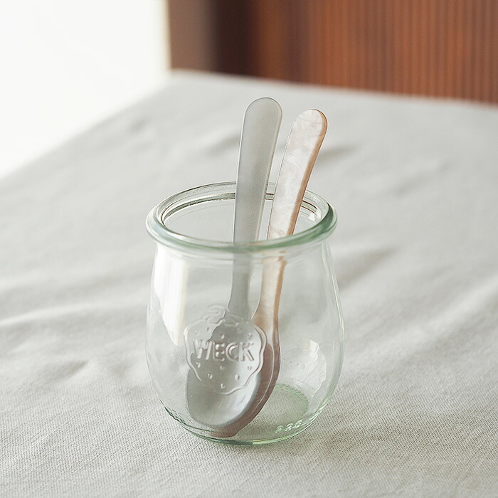 ハイムゾーネ　エッグスプーン　ベージュ　/　Heim　Sohne