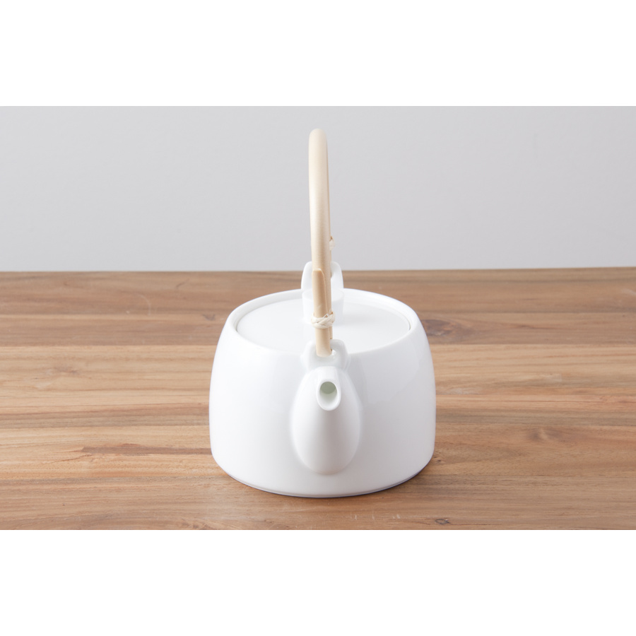 白山陶器　S-line　ティー土瓶　白磁　/　HAKUSAN