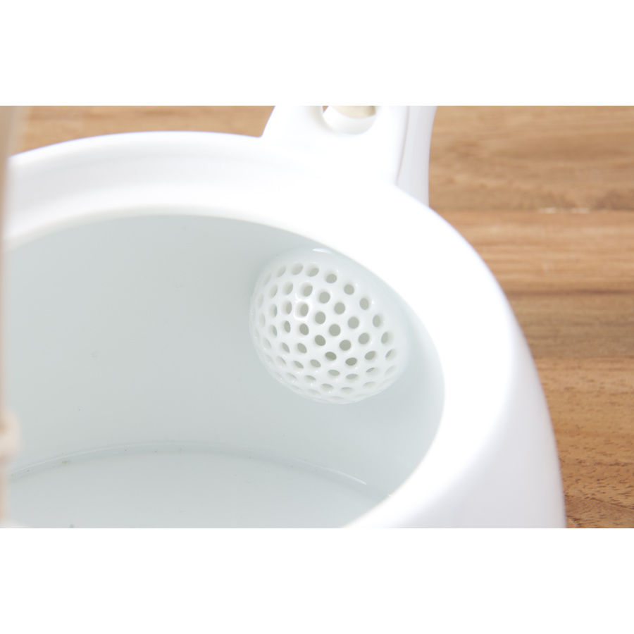 白山陶器　S-line　ティー土瓶　白磁　/　HAKUSAN