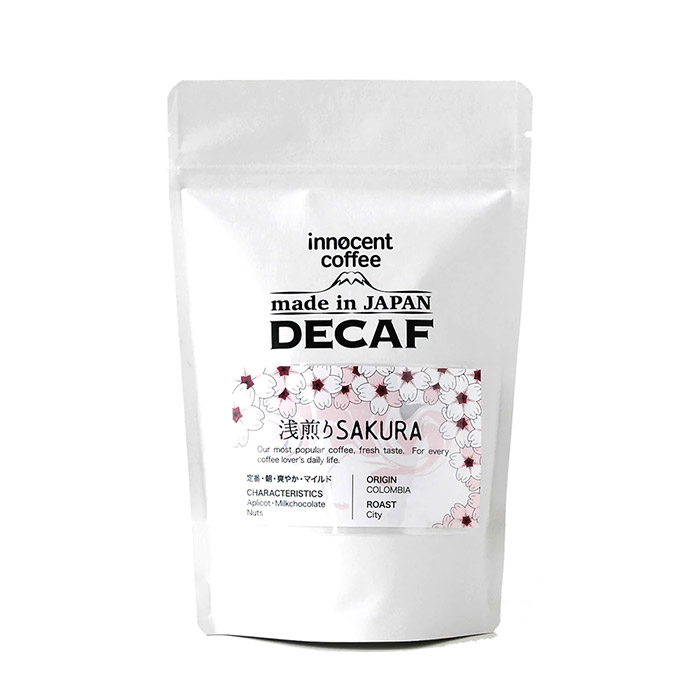 イノセントコーヒー　デカフェ　浅煎り　 SAKURA　Made　in　Japan