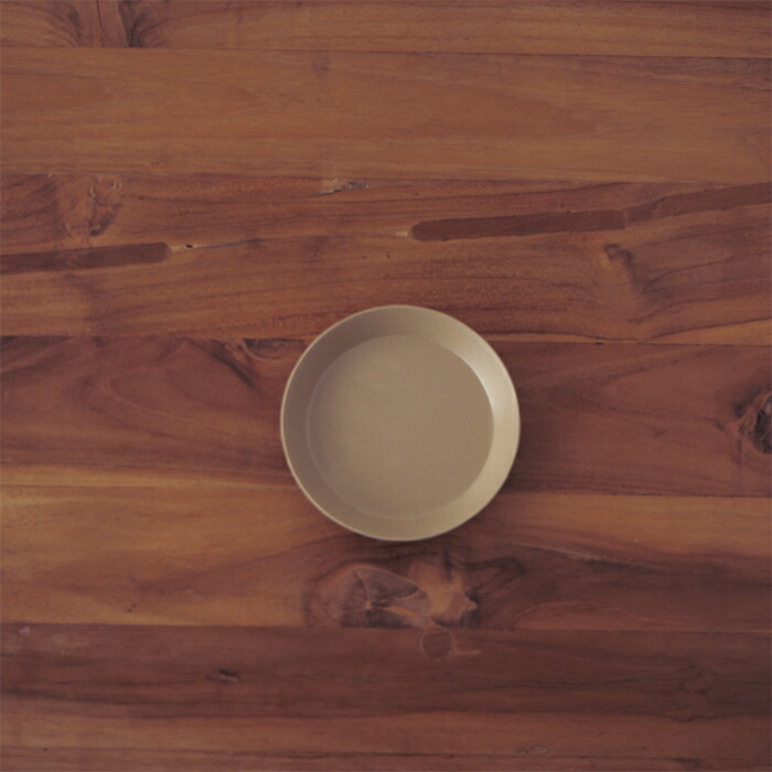 イデアコ　ウスモノ　プレート11cm　ソイルベージュ　/　ideaco　※