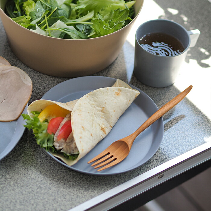 イデアコ　ウスモノ　プレート18cm　ブルー　/　ideaco　※