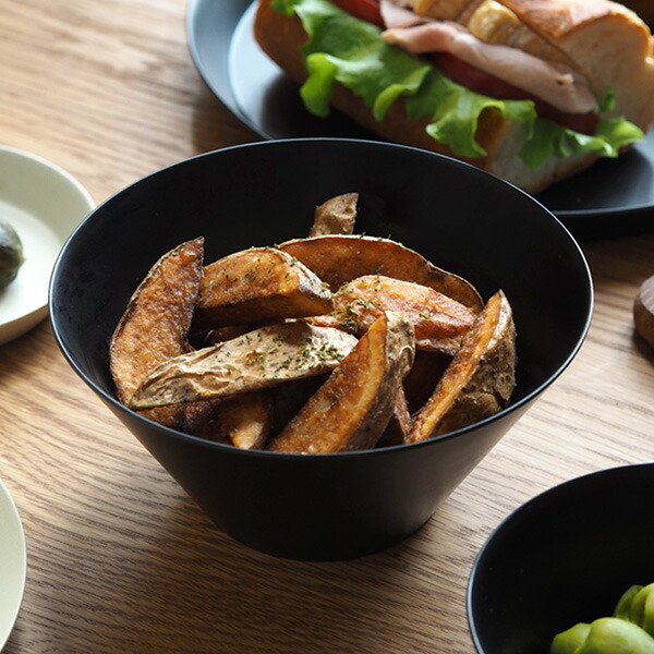 【取扱終了0717】イデアコ　ウスモノ　ボウル　ブラック　/　ideaco　※