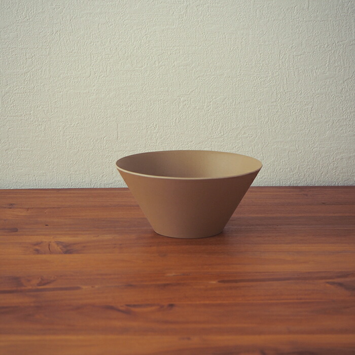 【取扱終了0312】イデアコ　ウスモノ　ボウル　ソイルベージュ　/　ideaco　※