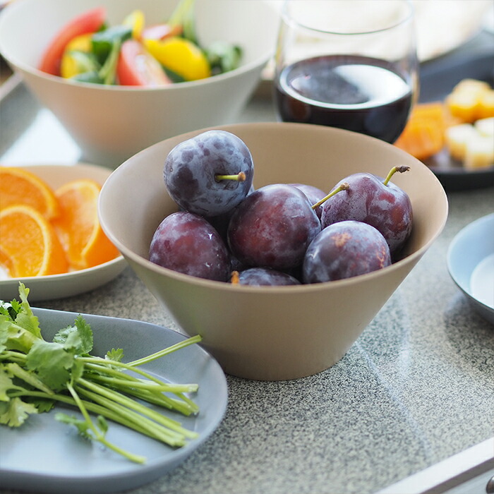 【取扱終了0312】イデアコ　ウスモノ　ボウル　ソイルベージュ　/　ideaco　※