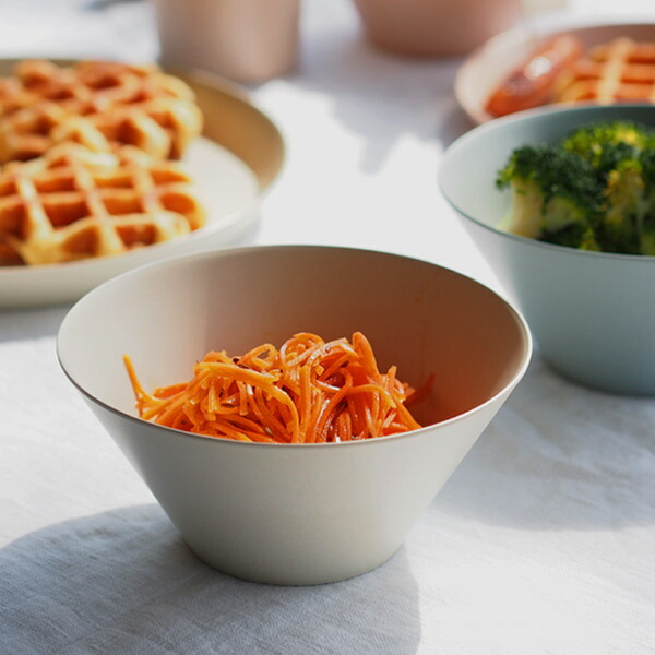 【取扱終了0312】イデアコ　ウスモノ　ボウル　ソイルベージュ　/　ideaco　※