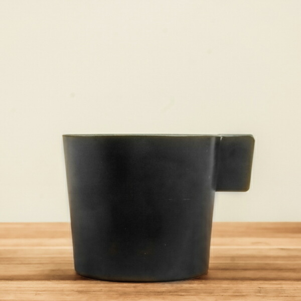 イデアコ　ウスモノ　カップ　ブラック　/　ideaco　※