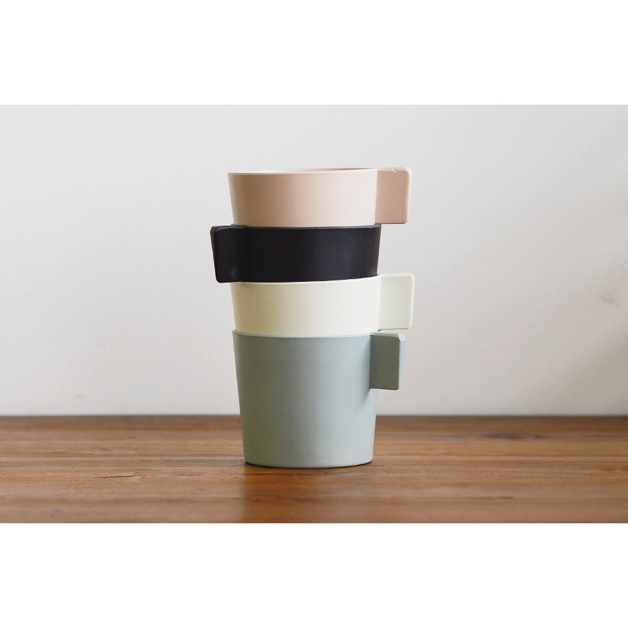 イデアコ　ウスモノ　カップ　ブラック　/　ideaco　※