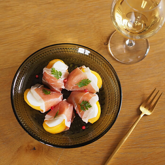 イッタラ　カステヘルミ　プレート　17cm　モスグリーン　/　iittala　Kastehelmi　※