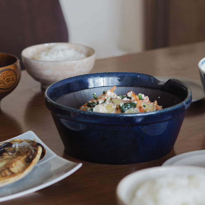 かもしか道具店　すりバチ　大　藍