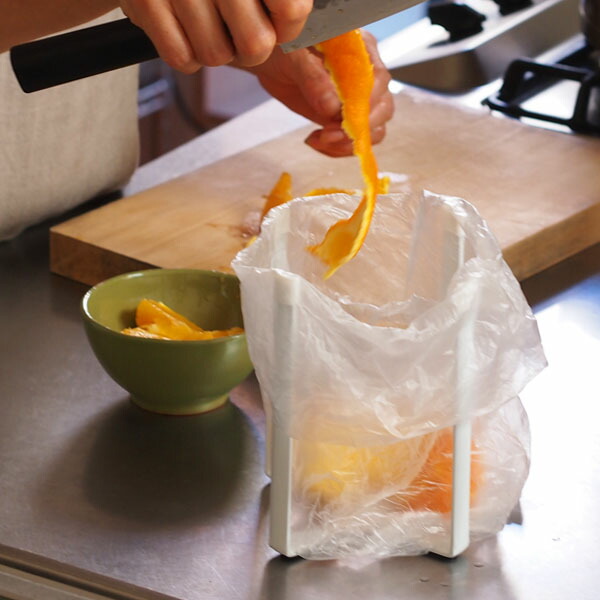 山崎実業　タワー　ポリ袋エコホルダー　ホワイト　/　tower　※