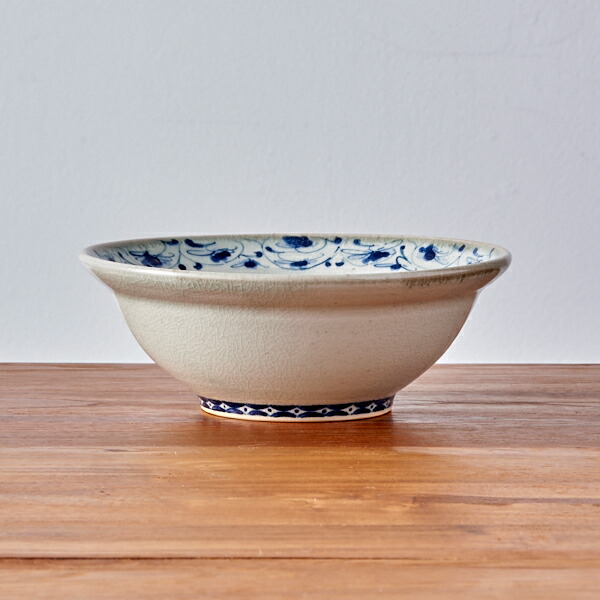 石井桃子　花唐草　5寸リム鉢