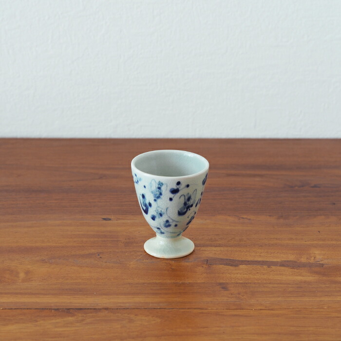 石井桃子　花唐草　ワインカップ