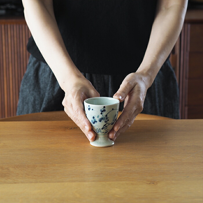 石井桃子　花唐草　ワインカップ