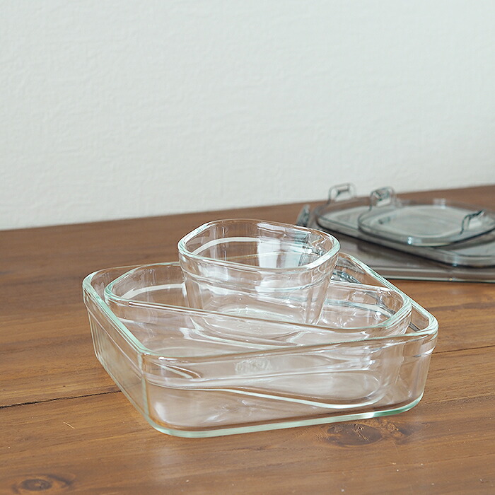 イワキ　パック＆レンジ　クールグレー　システムセット・ミニ　/　iwaki