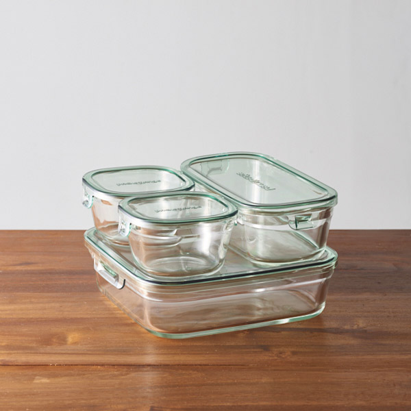 イワキ　パック＆レンジ　グリーン　システムセット・ミニ　/　iwaki