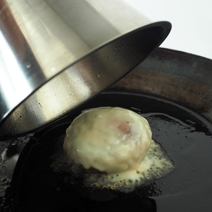 ヨナス　ステンレス　ハンバーガーパティ　カバー　ハンドル付　/　Jonas