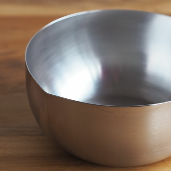 工房アイザワ　両口付ミルクパン　木柄　15cm