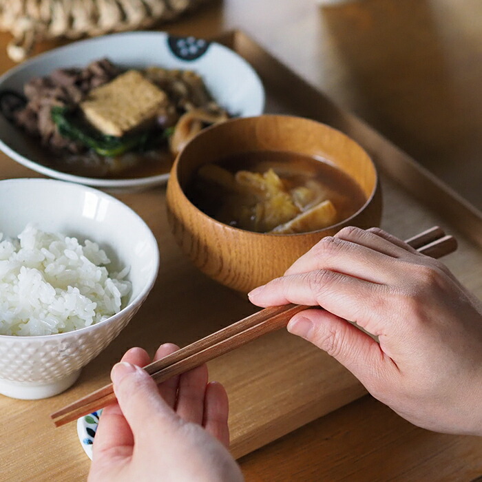 tetoca　果実のなる木のお箸　天然蜜蝋仕上げ　蜜柑　/　KAWAI