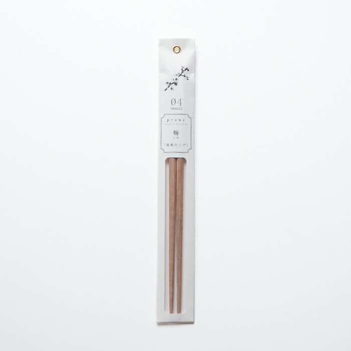 tetoca　果実のなる木のお箸　天然蜜蝋仕上げ　梅　/　KAWAI