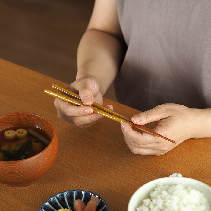 KURABI　箸　黄磁　食洗器対応　/　KAWAI