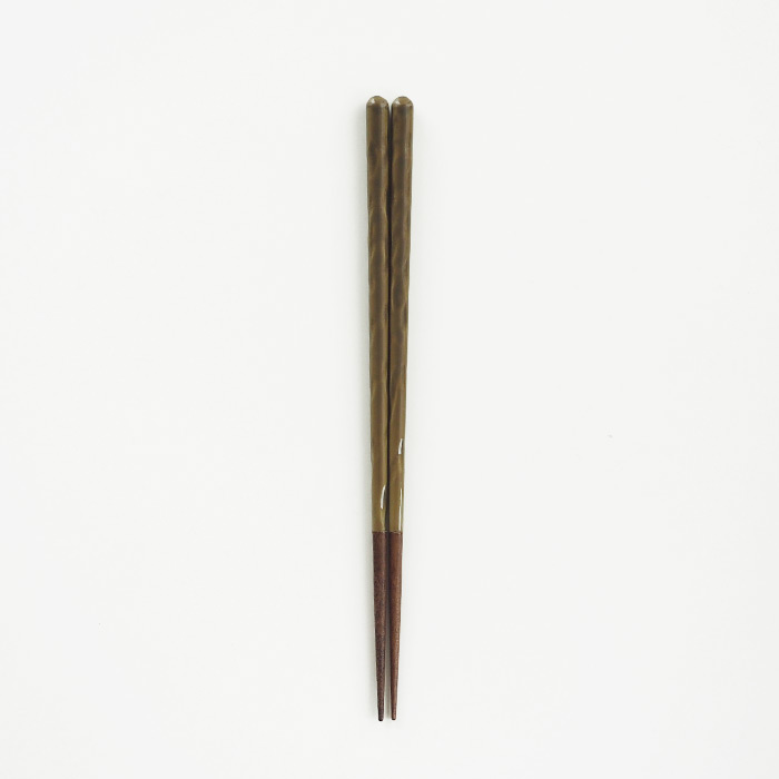 KURABI　箸　緑釉　食洗器対応　/　KAWAI