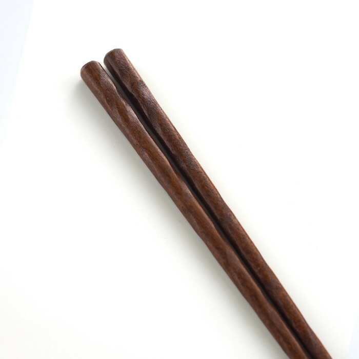 KURABI　箸　彫り　茶　/　KAWAI