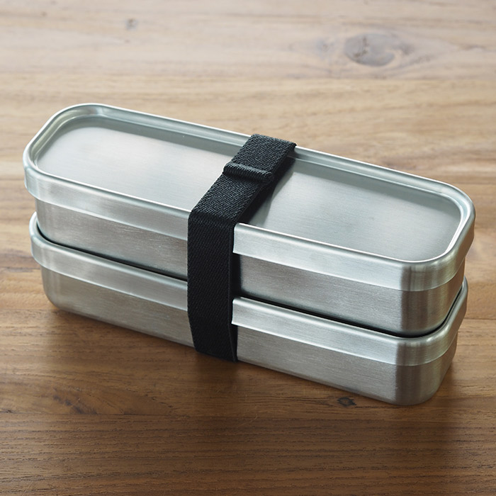 工房アイザワ　角長ランチボックス　スリム　2段