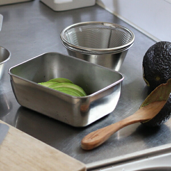 【4月より値上げ】家事問屋　スタッキングザル用角バット