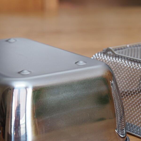 【4月より値上げ】家事問屋　スタッキングザル用角バット