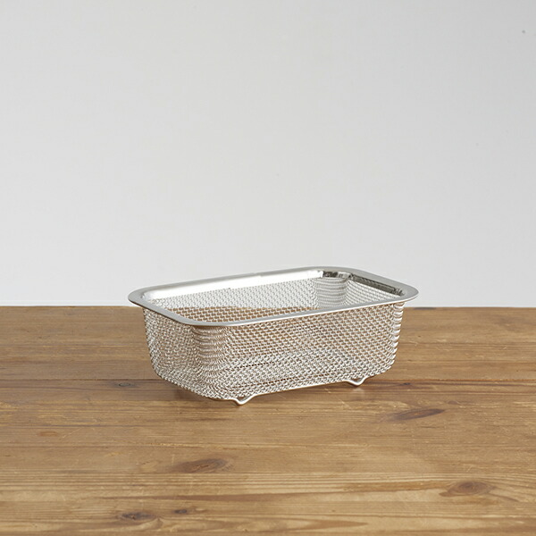 【4月より値上げ】家事問屋　下ごしらえ角ザル　1/4