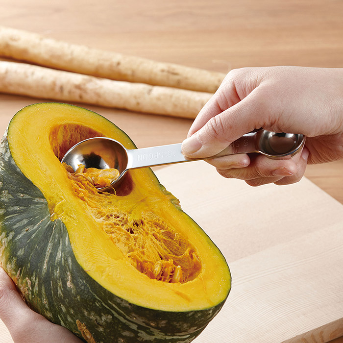 【4月より値上げ】家事問屋　計量スプーン　5-15cc