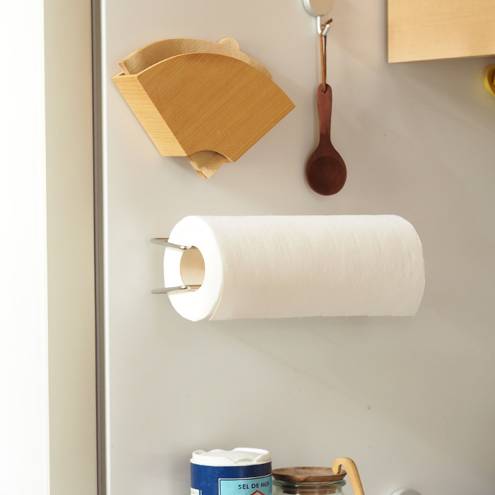 【4月より値上げ】家事問屋　壁付けキッチンペーパーホルダー