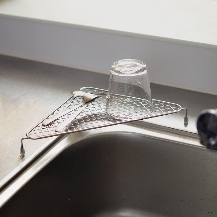 家事問屋　水切りコーナーラック