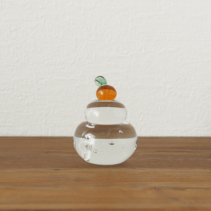 【今季販売終了25/01】古賀雄大　ガラスの鏡餅大