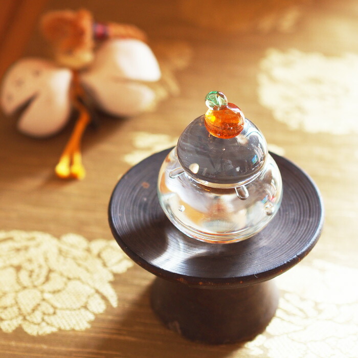 【今季販売終了25/01】古賀雄大　ガラスの鏡餅小