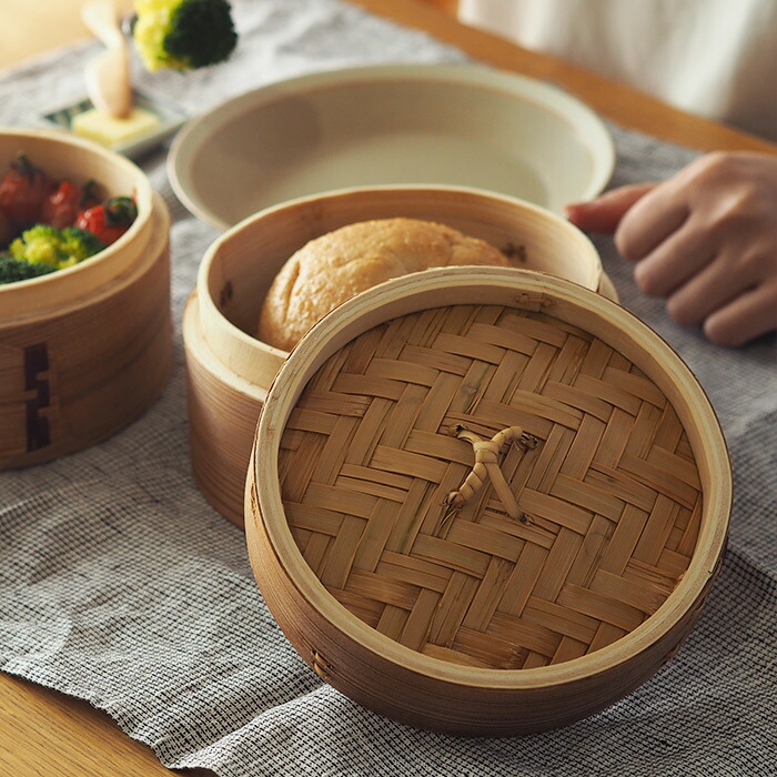 【4月より値上げ】かごや　杉　中華せいろ　15cm　蓋