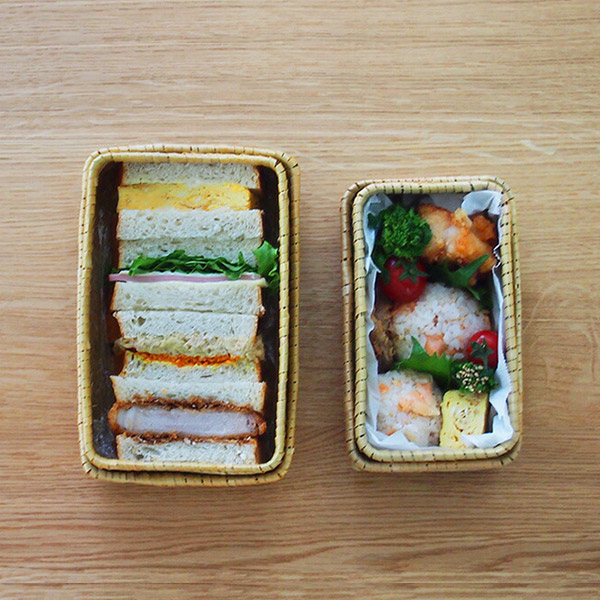 かごや　青竹　弁当箱　細ひご　小