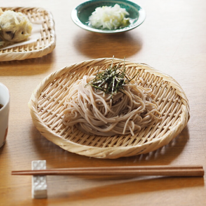 かごや　特選　丸盆ざる　21cm