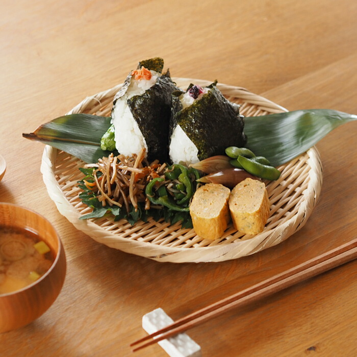 かごや　特選　丸盆ざる　24cm