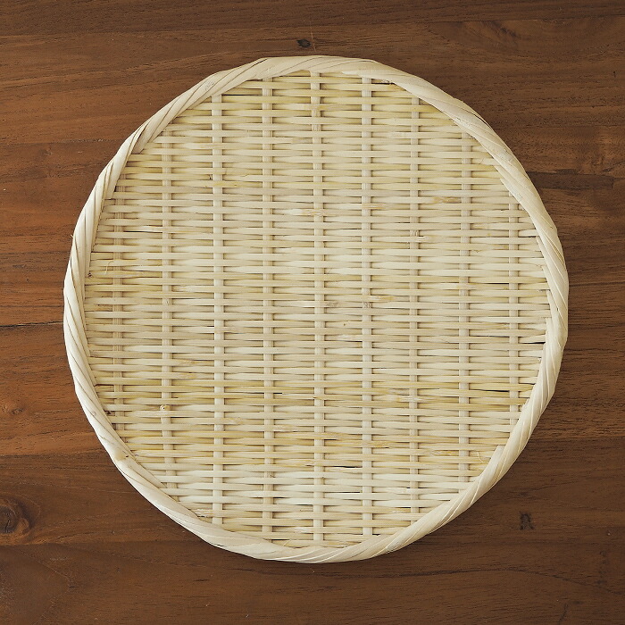 かごや　特選　丸盆ざる　30cm